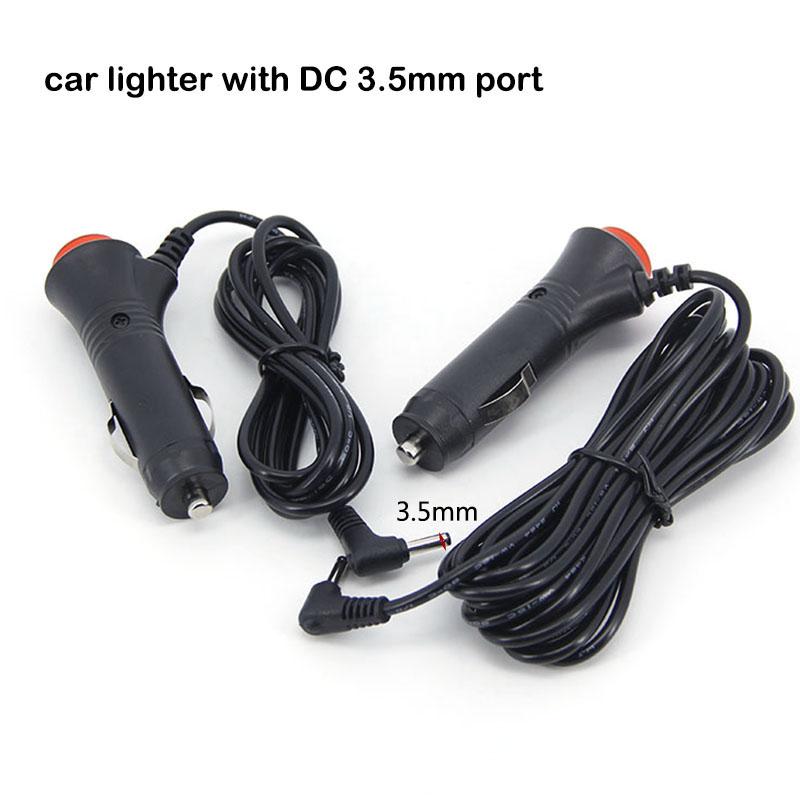 3/1.5M Car Lighter Power connector cord Cable Adapter On/Off Switch to DC 12V 3.5mmx1.35mm 3.5 for Radar Detector