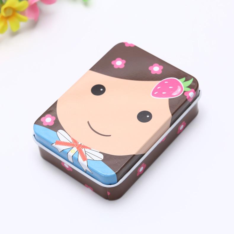 Creative Cartoon Mini Card and Hairpin Storage Tin Box