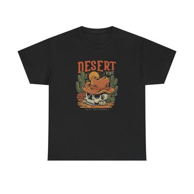 Cowboy Desert Vibes Graphic T Shirt Unisex Heavy Cotton Tee New Gift Unisex T-Shirt