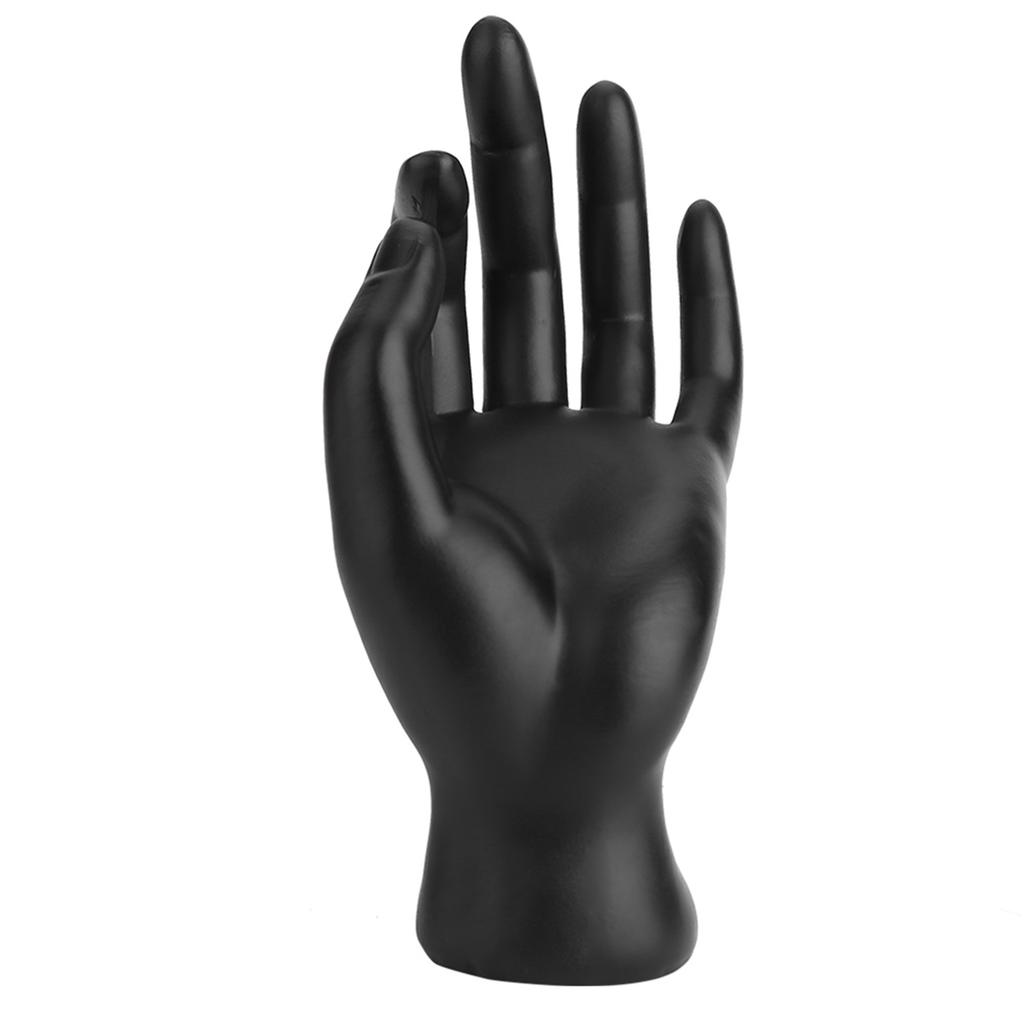 Black OK Hand Gestured Rings Display Stand Earrings Bracelet Holder Jewelry Organizers (Resin)