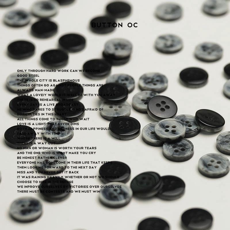 Four-Eye Resin Imitation Rock Button Beige Black Lining Clothes Knitted Cardigan Button Children'S Clothing Men'S And Women'S Sleeve Collar Button