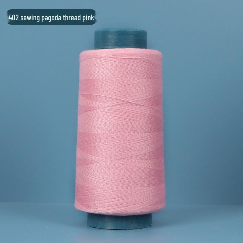 402 Polyester Thread: Black & White Sewing Thread for Hand Needlework and Household Sewing Machines