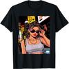 Cartoon Style Character Graphic Comic Illustration Fun Art T-Shirt(2)