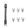 9x Motorcycle Spoke Wrench Kit 5.4-6.8mm Socket Tool Adjusting Wheel Spoke Black