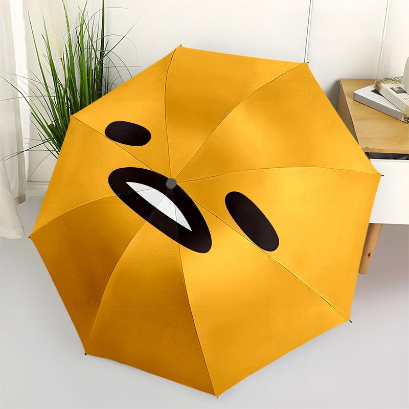 

1pc Gudetama Egg Character Umbrella with Plastic Handle,Suitable for All Seasons Home Travel Outdoor UmbrellaM920