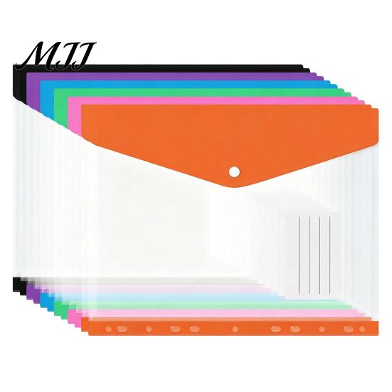 Schutzhüllen für Büro-Dokumententasche, 11-Loch-Loseblatt-Design, Hochtransparente Blattprotektoren, Ringbuch-Einstecktaschen mit