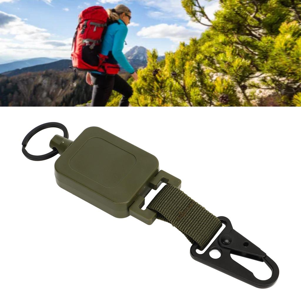 2 PCS Easy Pull Buckle Keychain Olecranon Buckle Stretchable Quick Release Buckle Key   for Bag Pants