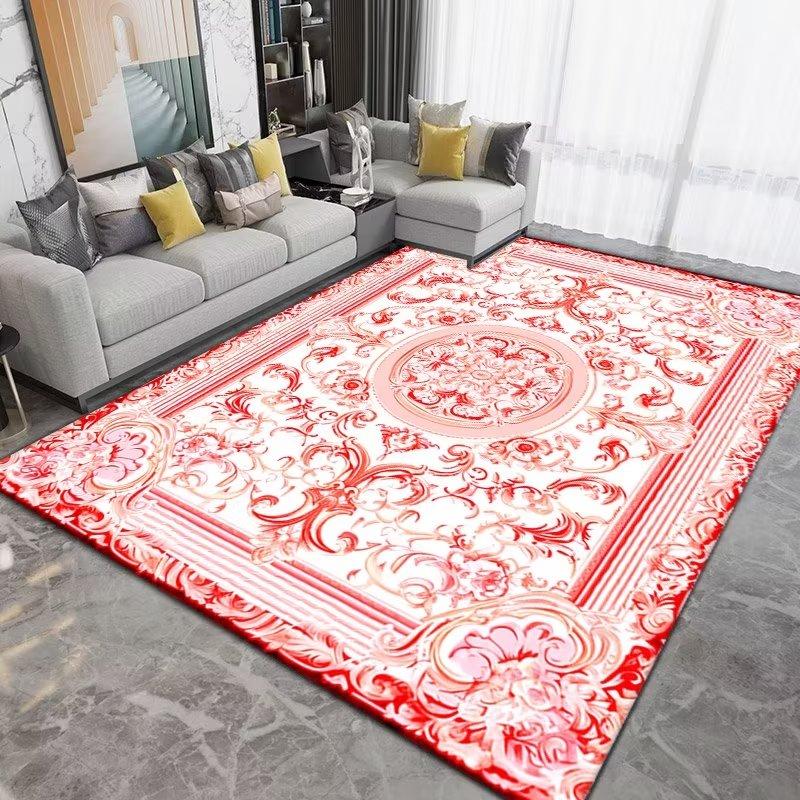Nordic Style Light Luxury Noble Carpet Living Room Washable Non-slip Rugs Mat Household Carpets for Bedroom Classic Style Rug