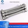 PTFE 316 Male/Female Crimp Metal Flexible Connector, Acid/Alkali Resistant, Easy Installation