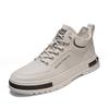 Men's Shoes Summer 2025 New Men's Casual One-pedal Leather Shoes Little White Board Shoes High-top Martin Boots Versatile Trendy Shoes
