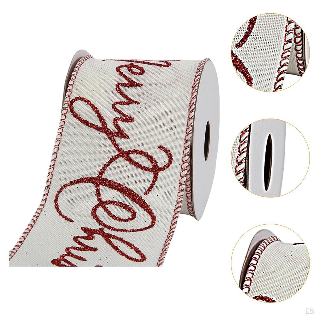 Christmas Ribbon for Craft Projects And Gift Wrapping 50 Yards 2.5 Inch