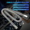 120cm Stainless Steel Exhaust Pipe with Two Clips Air Diesel Heater Car Parking Exhaust Pipe for Diesel Heating
