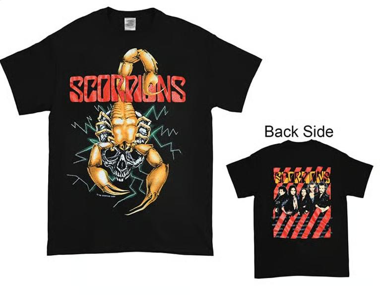 

Retro 1988 Scorpions US Tour T-Shirt | Double Sided Black Vintage Concert Tee L