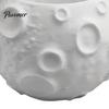 Space Inspired Gift 3D Printed Lunar Flowerpot for Succulents, Creative Moon Surface Planter Decorative Photography Prop Desktop Decor, Minimalist