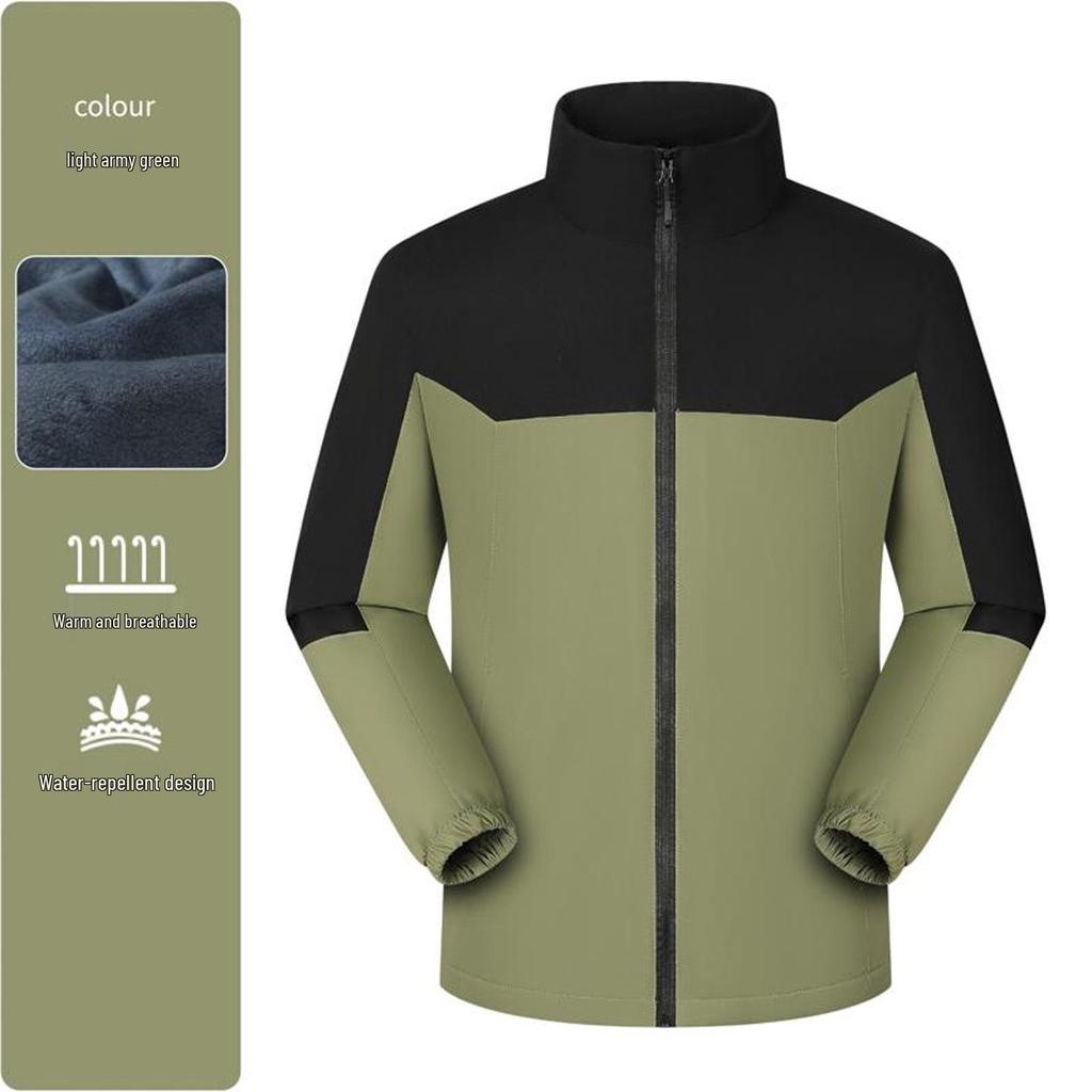 Custom Logo Windbreaker: Unisex Team Outdoor Jacket with Stand-Up Collar