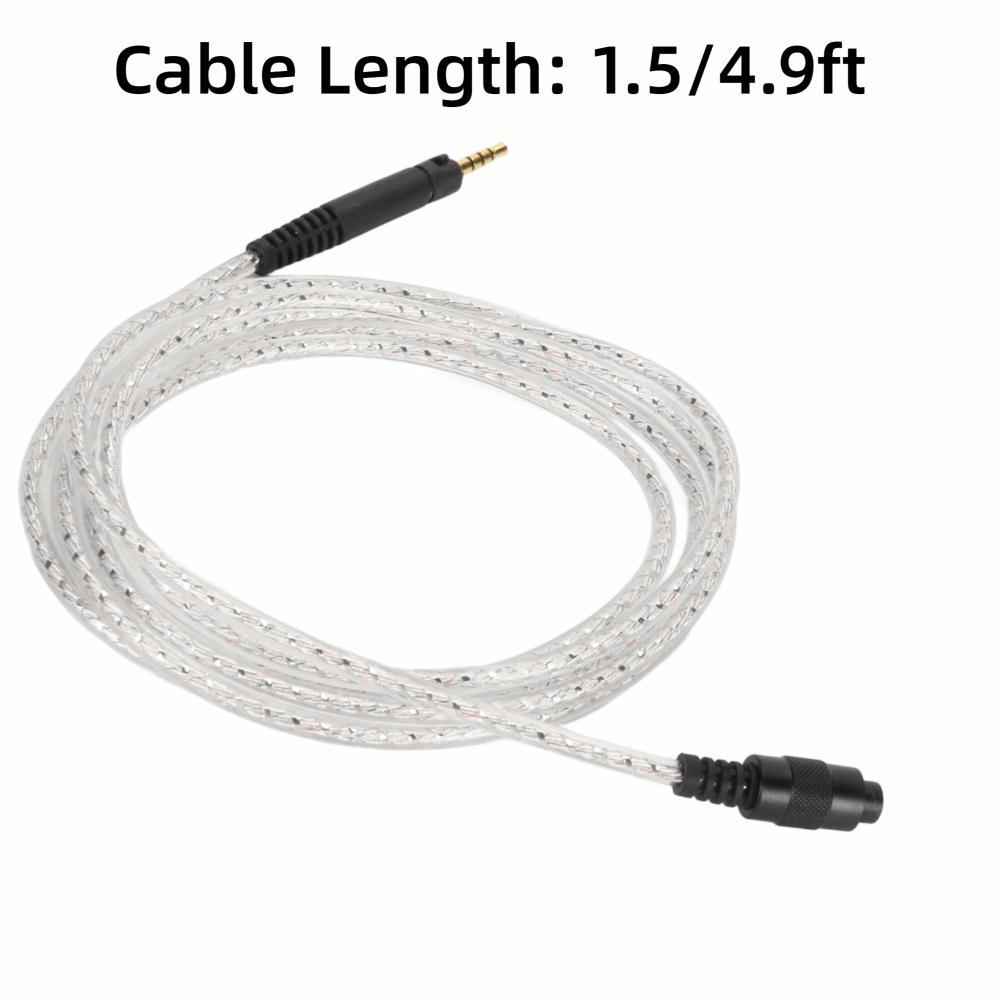 Flexible Silver Plated Earphone Cable for HD518 HD558 HD598 HD569 HD579 HD599 Upgrade Experience