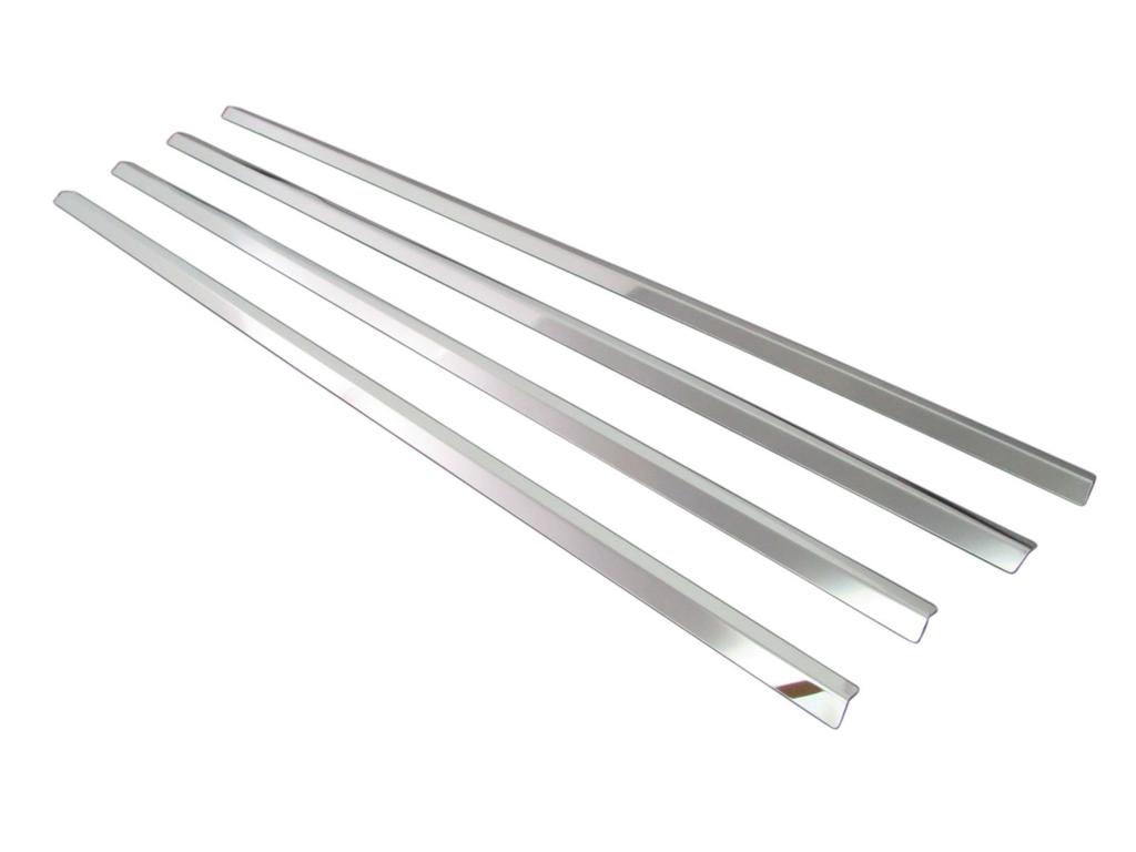 BRIGHTZ Mirror Chrome Stainless Steel Window Moulds for T31 Series 3404 Ultra-High X-Trail (4-Piece Set) [WIN-SIL-044]