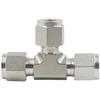Lab 5000-PSI Tee 3 Ways 1/8 1/4 3/8" 1/2" 3/4" 1" 2-25mm Compression Union 316L Stainless Steel Plumbing Splitter Fitting Reduce