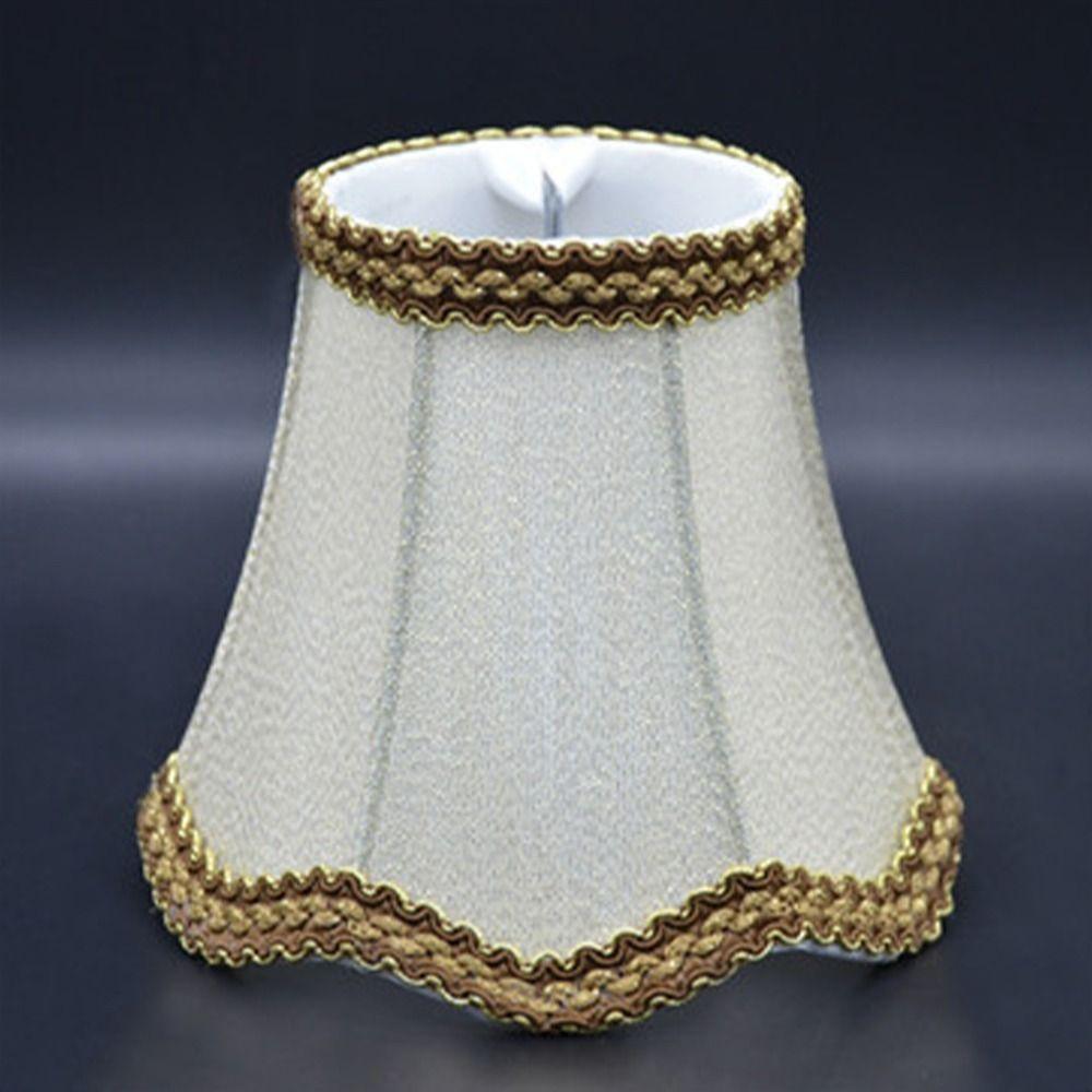 Nordic Style Jacquard Fabric Chandelier Lamp Shade Retro Modern Cloth Lampshade Exquisite Creative Wall Lamp Cover Home Bedroom