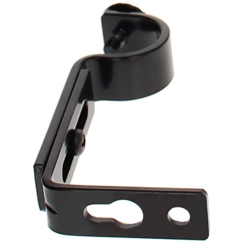 4Pcs Curtain Rod Brackets Adjustable Curtain Rod Holder Drapery Rod Stand Window Curtain Rod Support Hanger Hardware