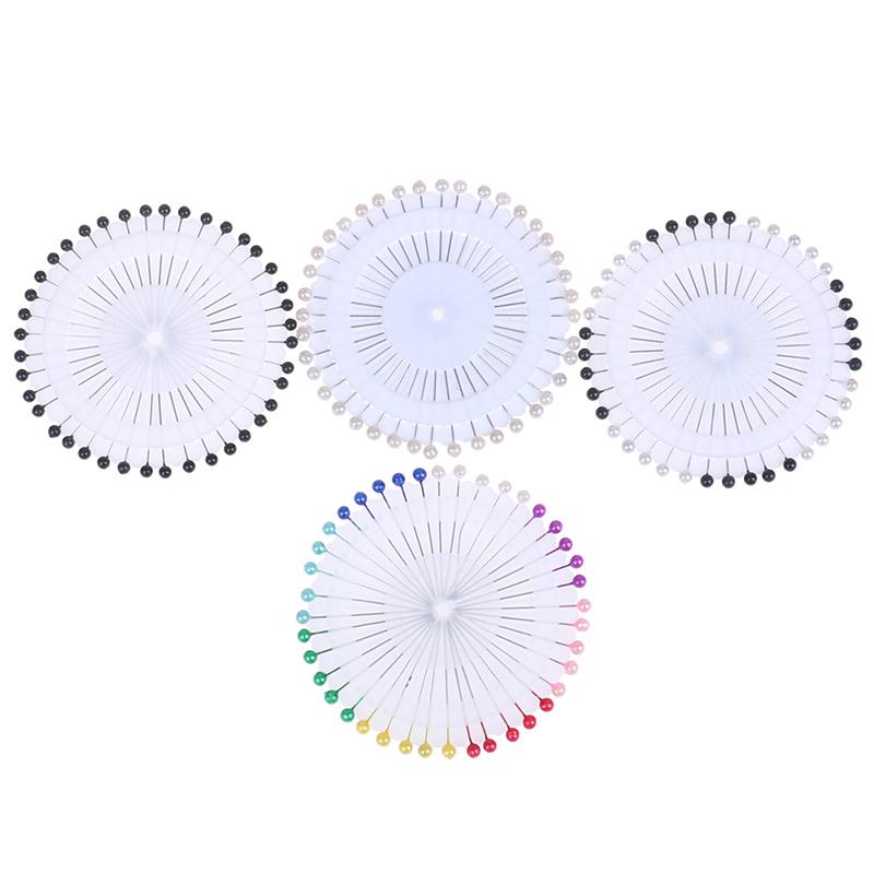 40Pcs Sewing Accessories Pearl Straight Head Pins Dressmaking Pear Corsage Pin
