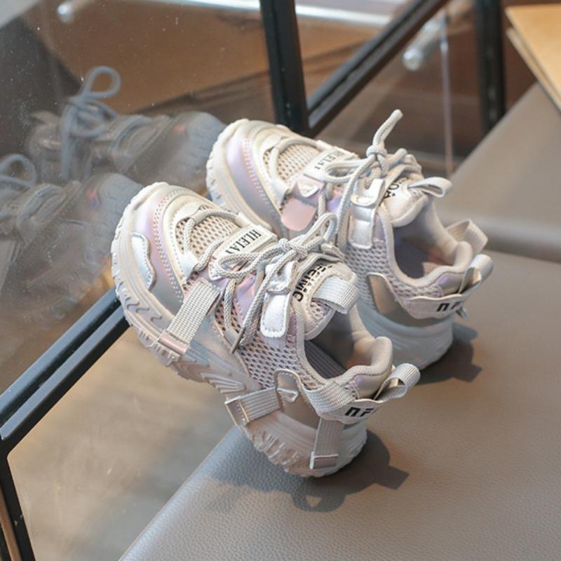 Sneakers Spring and Autumn New Girls' Children's Fashion Versatile Soft Sole Casual Shoes Boys' Campus Running Shoes