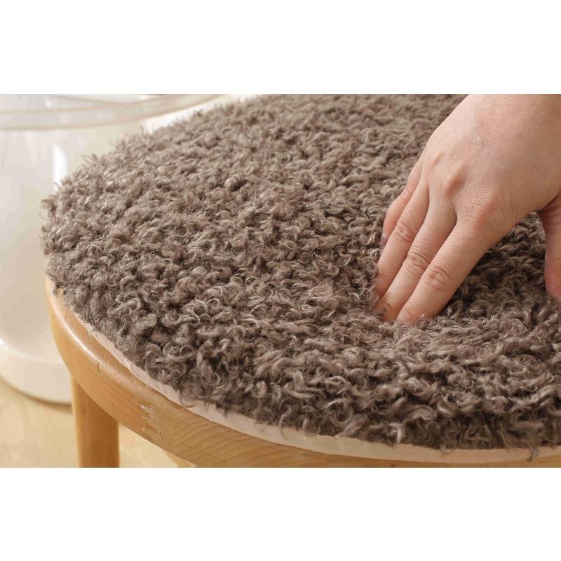 1pcs/set Round Lambswool Seat Cushion for Office Chair Home Decor All Season Thick Pad Soft Desk Chair Mat Long Sitting Comfort