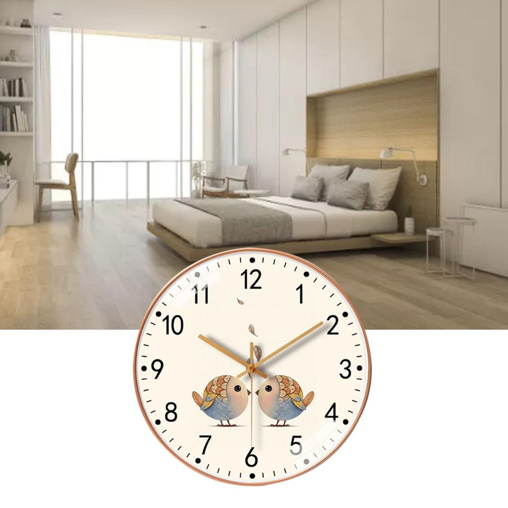 Wanduhr Geräuschlos 8in Schlichter Stil Quarzwerk Heimdekoration für Schlafzimmer Wohnzimmer