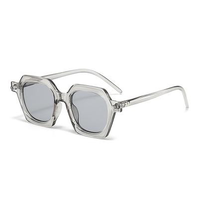 PC Rahmen Polygon Vintage Sonnenbrille Damen Herren Quadratische Sonnenbrille Retro Brille Goggle für Männlich Weiblich Rechteckige Sonnenbrille
