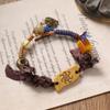 Handwoven Xizang Beef Bone Bracelet Retro Tibetan Hand Rope Niche Design Exotic Men's and Women's Bracelets