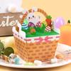 10pcs Easter Paper Candy Boxes Cute Bunny Rabbit Gift Packing Bags Easter Party Supplies Kids Birthday Baby Shower Gift Box