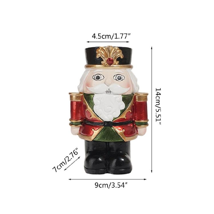 Christmas Candle Holder Nutcracker Candleholders Candlestick Table Decoration
