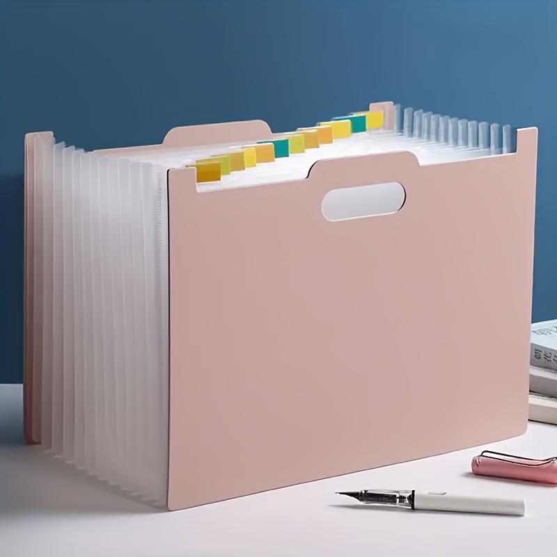 A4 Expanding File Folder 13 Pockets Portable Accordion Document Organizer Large Capacity School Office Paper Wallet