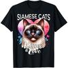 Siamese Cat Kisses Siamese Cat Love Men Women T-Shirt