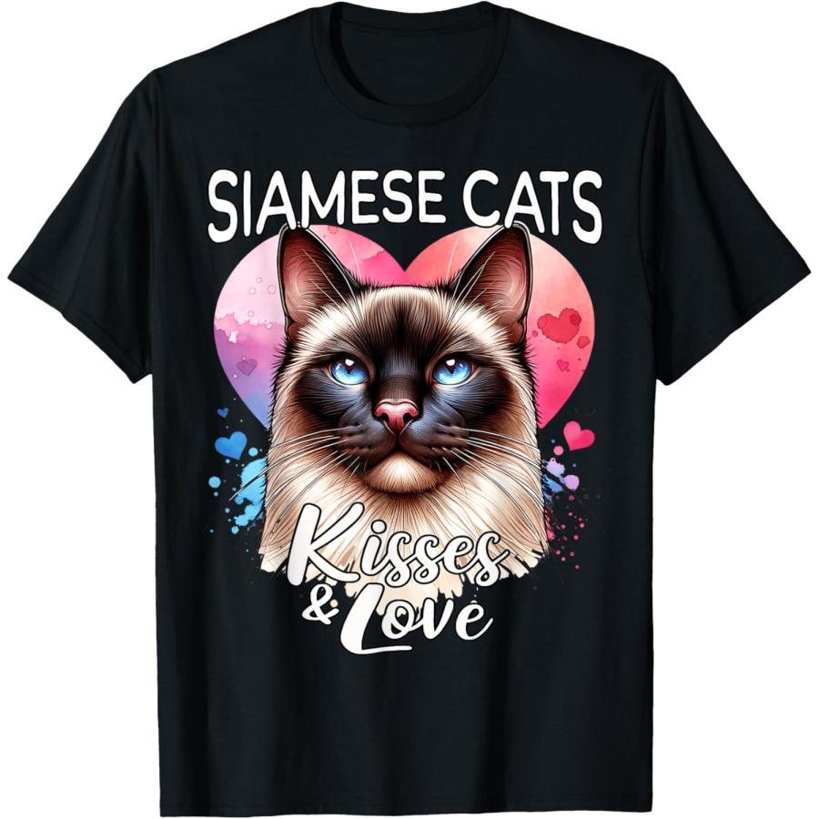 Siamese Cat Kisses Siamese Cat Love Men Women T-Shirt S
