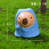 7 Stück/Set Cartoon Mini Capybara Tier Miniaturen DIY Harz Mini Figuren Feengarten Dekoration Moos Terrarium Mikrolandschaft