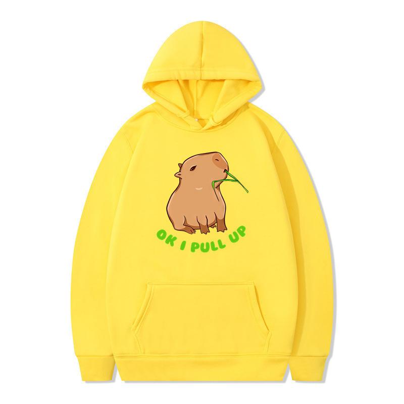 Autumn and winter animation funny hoodie men's and women's sweater hooded and velvet one piece