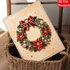 Christmas Pearl Painting Kit Handmade DIY Wreath Poinsettia Bow Star Home Decoration Painting