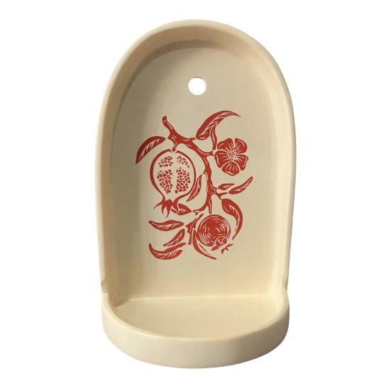 Candlestick Plate Synthetic Resin Lightweight Hand-Painted Decorative Tray with Star Owl Patterns Home Decor