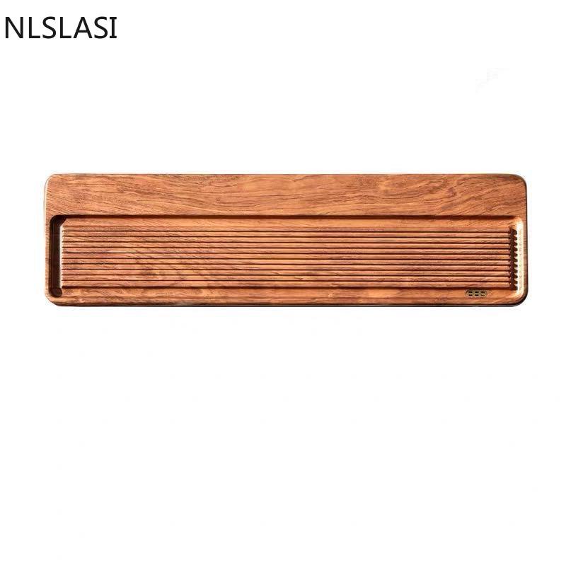 Φυσικός Συνολικός Μασίφ Ξύλινος Δίσκος Τσαγιού Ιαπωνικό Τραπέζι Τσαγιού Επιφάνεια Υψηλής Ποιότητας Βακελιτικός Δίσκος Σερβιρίσματος Ρετρό Αξεσουάρ Σετ Τσαγιού