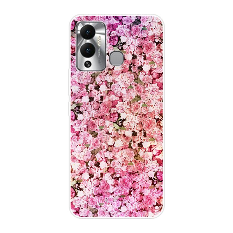 For Infinix 12 Play Hot12 Play NFC X6816 X6816C X6816B Case Soft Silicone Back Cover  Cartoon Phone Case Starry Sky