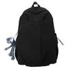 Schoolbag New Casual Backpack Large Capacity Simple Trendy Cool Computer Backpack Medium College Student Solid Color Schoolbag Lightweight