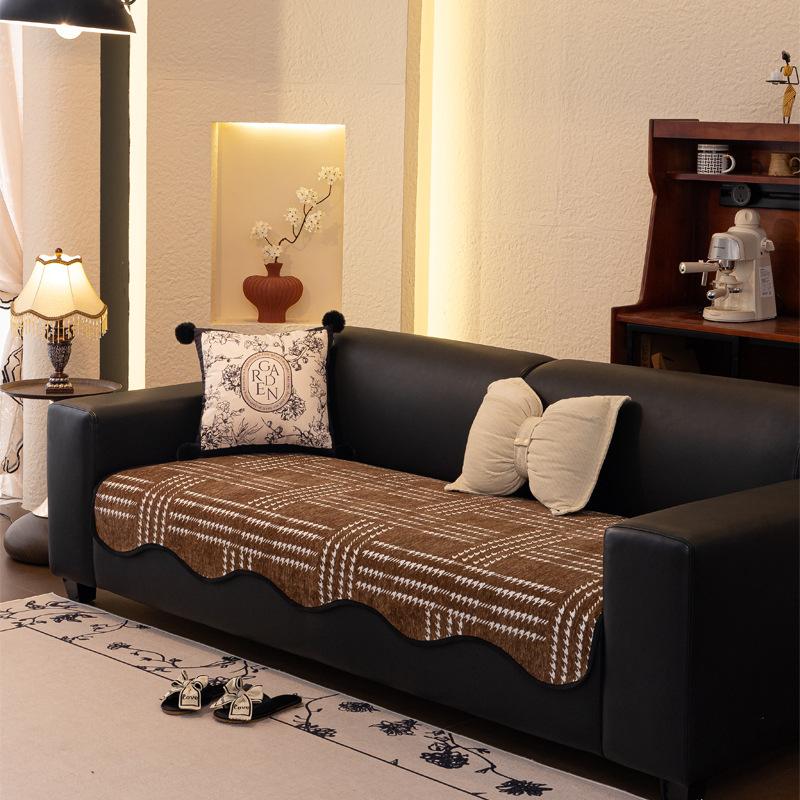 Special-Shaped Sofa Cushion Light Luxury  New Seat Cushion Universal Non-Slip Fixed Cover Cloth In All Seasons