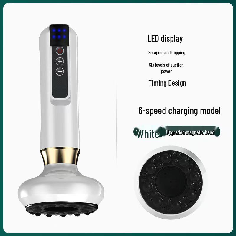 

Умный электрический массажер Гуа Ша и для вакуумного массажа с нагревом и беспроводным вакуумным всасыванием