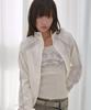 FANCY CLUB Pros Glossy Track Top (Ivory) F26Qb039