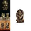 Lord Ganesa Elephant God Metal Desk Ornament For Worship And Cultural Display