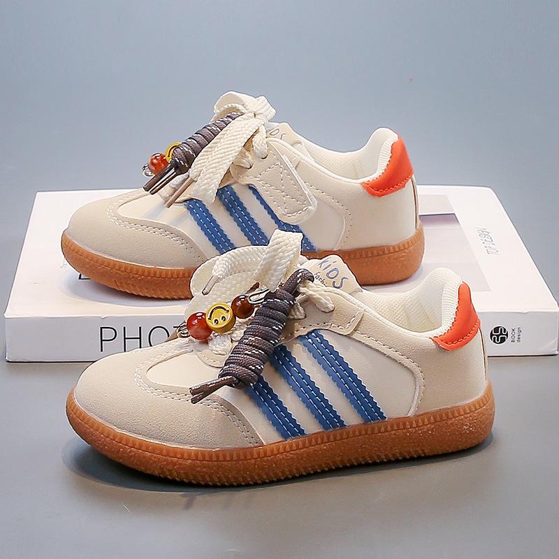 Soft-soled non-slip children's sports shoes 2025 autumn explosion baby girl casual shoes boys leather Forrest Gump shoes