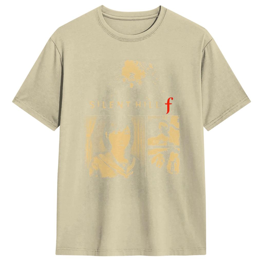 Silent Hill F T-Shirt Sommer Freizeit T-Shirts 100% Baumwolle Rundhals 4XL 5XL 6XL T-Shirts Kurzarm Streetwear T-Shirt