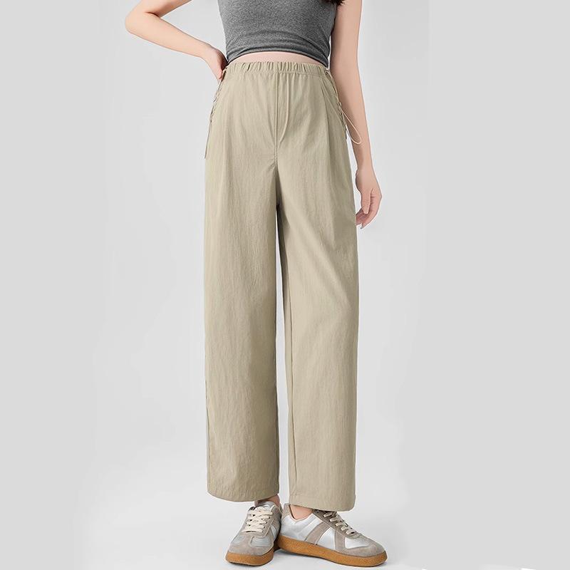 

Брюки для беременных без бедер для летней носки, новые тонкие повседневные брюки без шипов на животе, девятиточечные широкие брюки для женщин 5XL