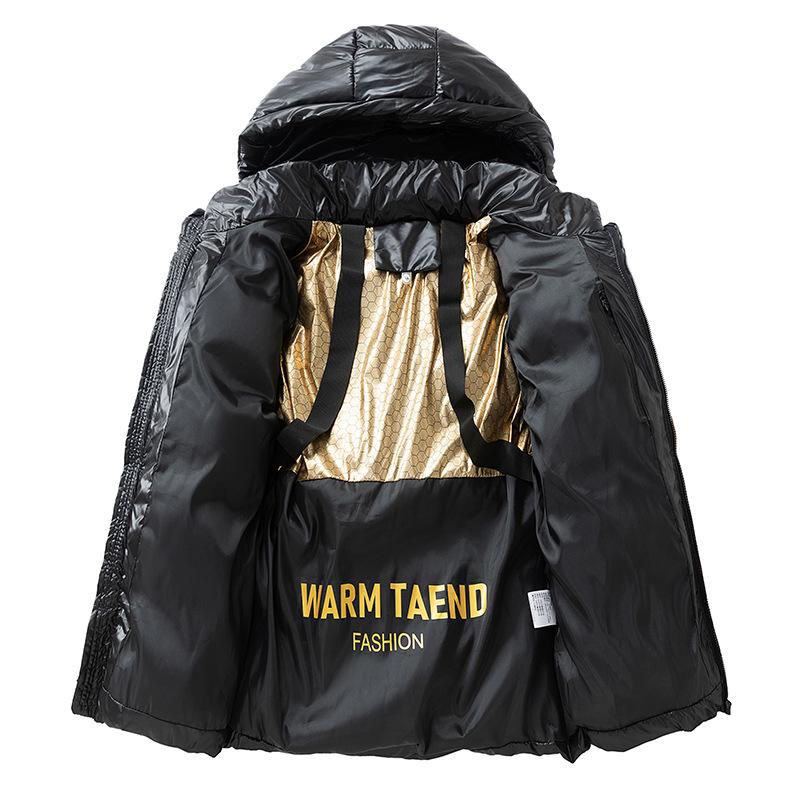 Solid-color Warm Down Jackets for Men Couple Outdoor Mountaineering Jackets Cotton-padded Jackets Thickened Autumn and Winter Windbreakers for Men